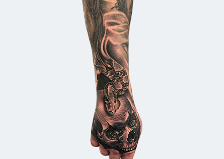 Cheyenne Tattoo Artist Bob Tyrrell Black Grey Tattoos